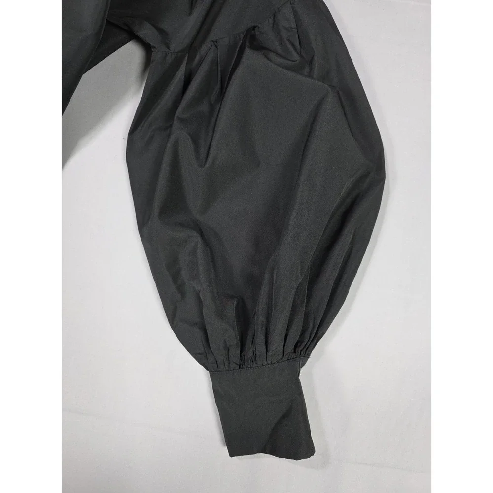 Black Blouson Sleeve Blouse Sculptural Volume Business Core Size 4 Pennyblack - Picture 5 of 8